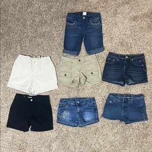 Girls size 10/12 Assorted Denim and Casual Shorts Collection